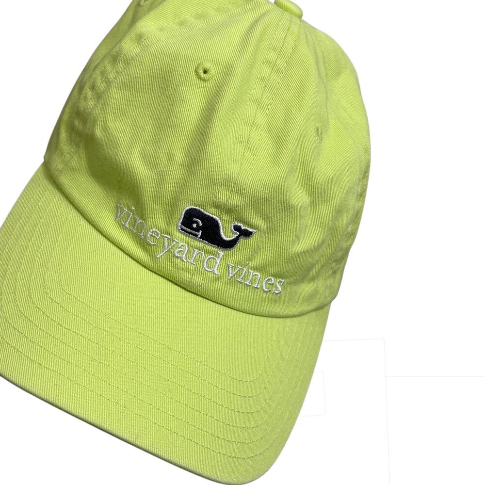 Vineyard Vines Lime Green Logo Baseball Cap One Size